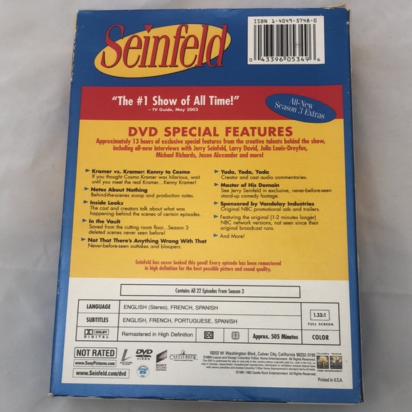 Seinfeld season 3, DVD set - Picture 8 of 8